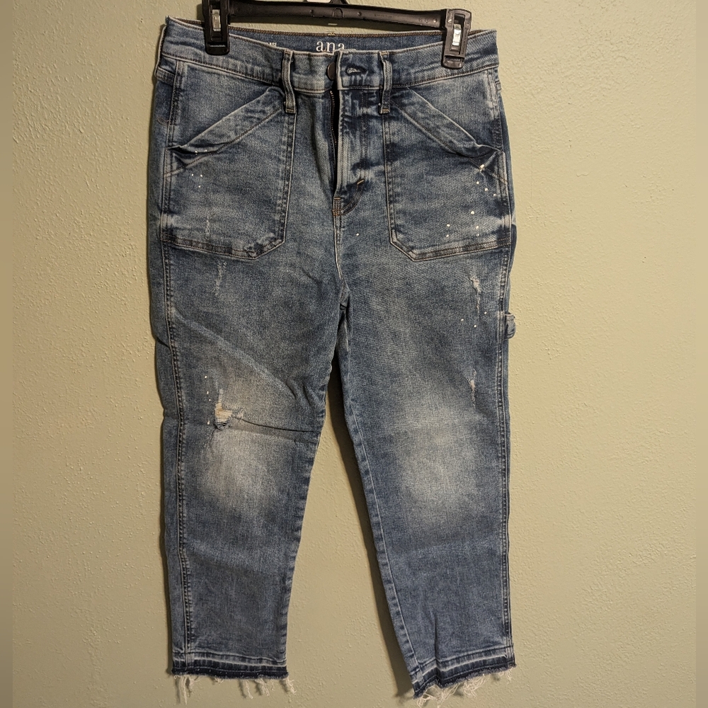 ana | high-rise straight carpenter jeans | size 10